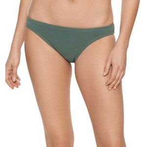 Time & True Size XL 16-18 Grey Missy Contemporary Crinkle Texture Bikini NEW